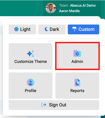 Admin Console